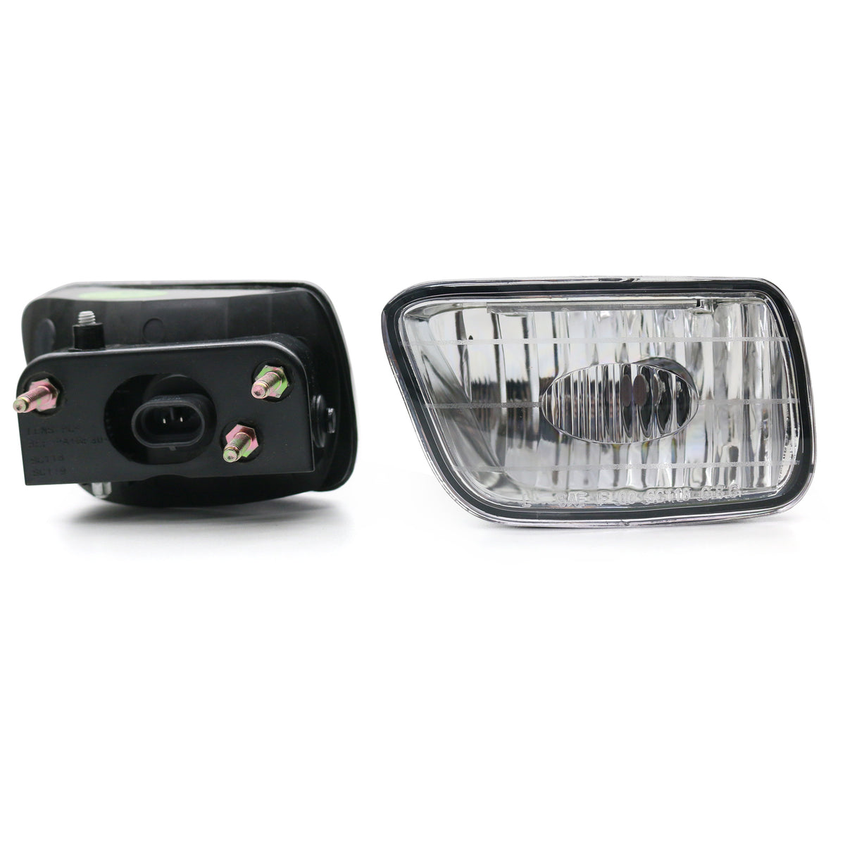 2002-2009 Chevy Trailblazer Isuzu Ascender 2PC Front Bumper Fog Lights