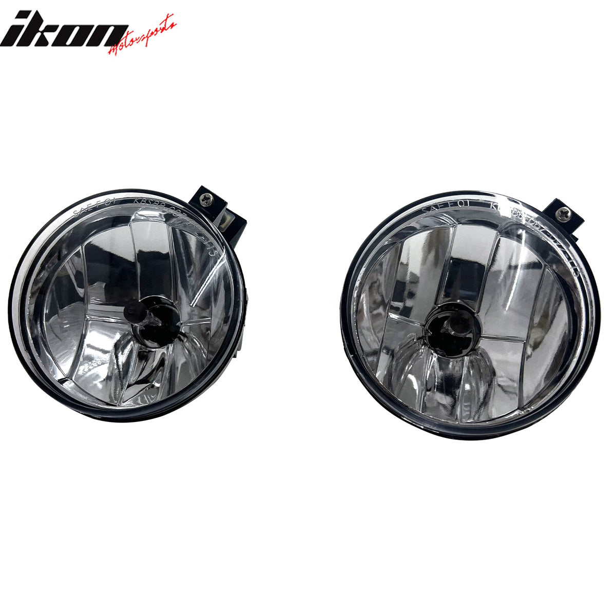 2001-2004 Dodge Dakota & 2001-2003 Durango RH LH Front Bumper Driving Fog Lights Lamps Assembly Replacement W/Wiring Harness Black Housing Clear Lens