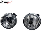 2001-2004 Dodge Dakota & 2001-2003 Durango RH LH Front Bumper Driving Fog Lights Lamps Assembly Replacement W/Wiring Harness Black Housing Clear Lens