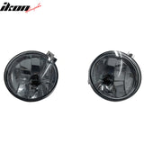 2001-2004 Dodge Dakota & 2001-2003 Durango RH LH Front Bumper Driving Fog Lights Lamps Assembly Replacement W/Wiring Harness Black Housing Smoke Lens