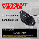 Toyota Scion xB (2014-2015) OEM Replacement Backup Camera OE Part # 86790-12141