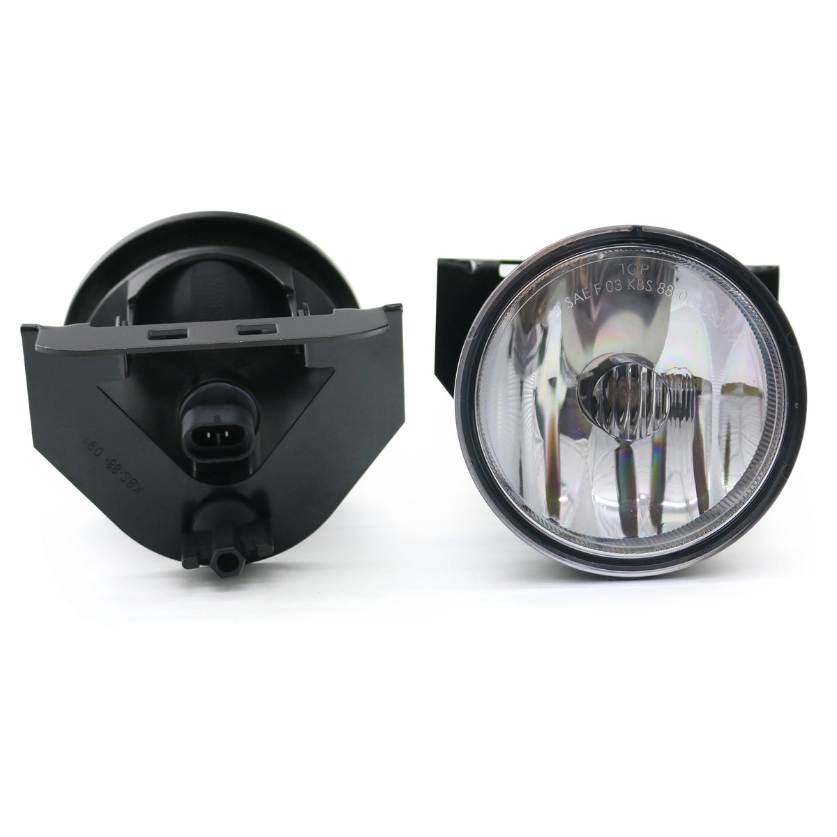 1992-1999 Pontiac Bonneville SE 2PC Front Bumper Fog Light W/Clear Len