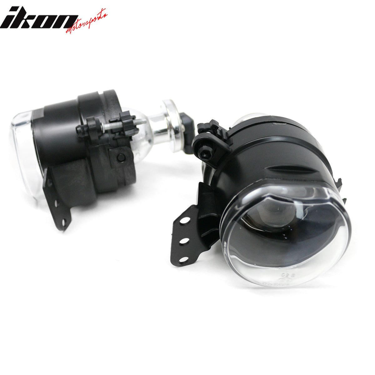 2006-2009 BMW 3-Series E92 Coupe & 2006-2008 E90 4-Door/M3 RH LH Front Bumper Driving Fog Lights Lamps Assembly Replacement M3 Style Black Housing