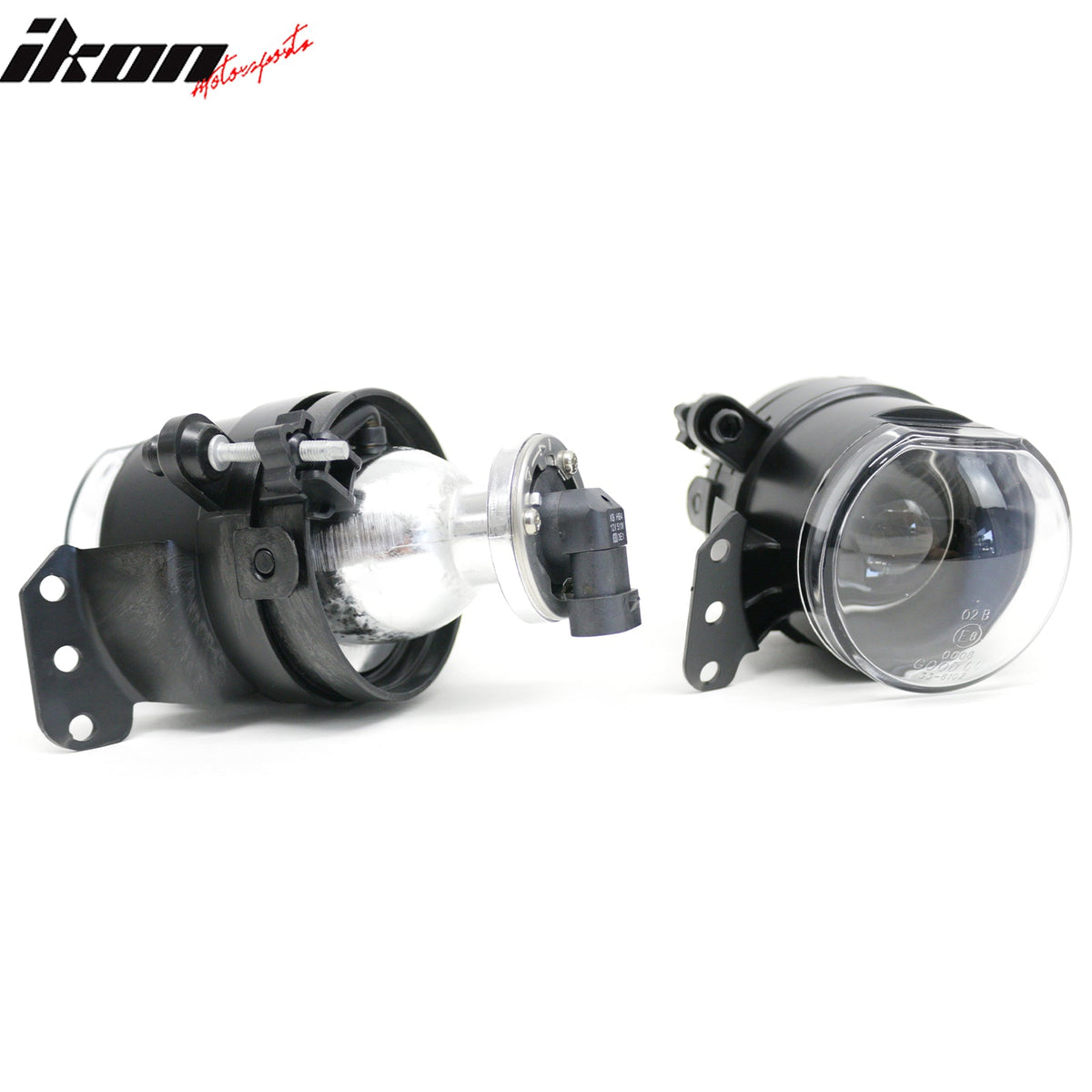 2006-2009 BMW 3-Series E92 Coupe & 2006-2008 E90 4-Door/M3 RH LH Front Bumper Driving Fog Lights Lamps Assembly Replacement M3 Style Black Housing