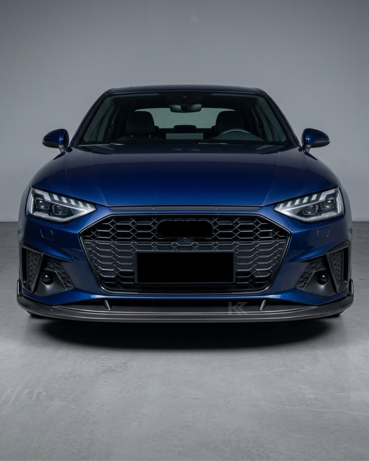 2020–2021 Audi A4 S-Line / S4 B9 Type 8W Sedan Front Bumper Lip Splitter Chin Spoiler – Carbon Fiber