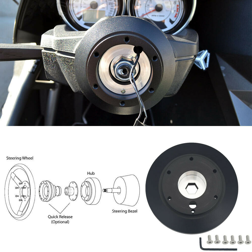 For Volvo C30 Jaguar X Type Billet Steering Wheel Hub Adapter Boss Kit