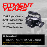 Toyota Venza (2009-2012) OEM Replacement Backup Camera OE Part # 86790-73010, 86790-73011