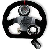 Suede Leather Steering Wheel + Hub Adapter Kit For Scion xB, TC, xD, xA