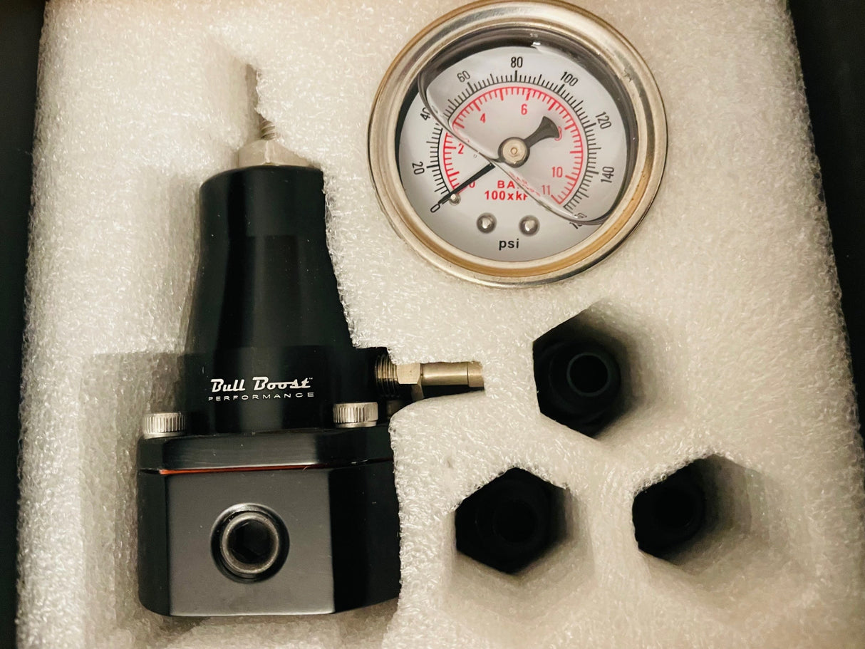 30-70 Psi Universal Fuel Pressure Regulator Gauge An6 Fittings Motor K FPR