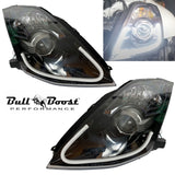 2003-2009 Nissan 350Z Z33 Fairlady Smoke LED "HID Type" DEPO Headlights