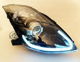 2003-2009 Nissan 350Z Z33 Fairlady Smoke LED "HID Type" DEPO Headlights