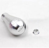 Billet Silver Tear Drop Weighted Shift Knob 195 Grams M10 x 1.5 Aluminum EG EK DC2
