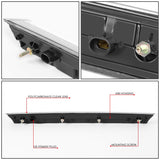 2015-2020 Chevrolet Tahoe Suburban 3D LED Third Brake Light Black