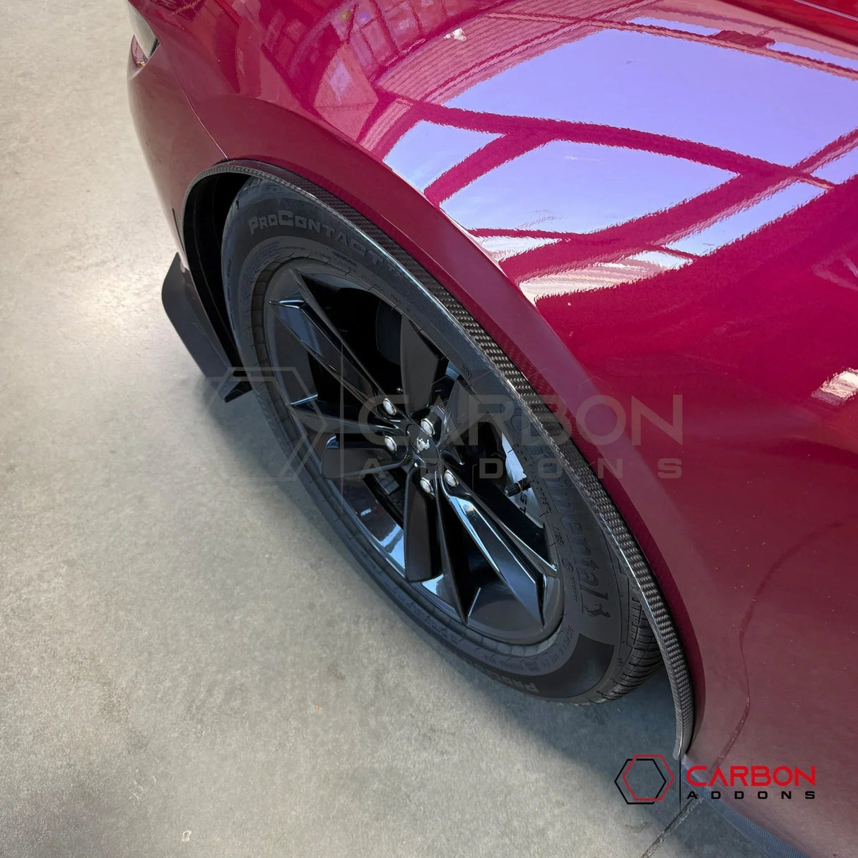 Real Carbon Fiber Front Fender Flares for 2024+ Ford Mustang (Pair)