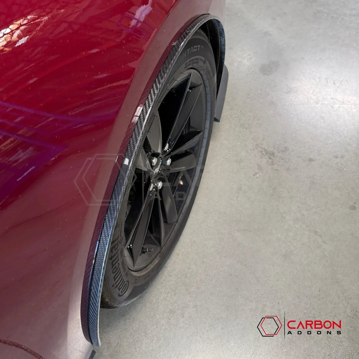 Real Carbon Fiber Front Fender Flares for 2024+ Ford Mustang (Pair)