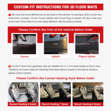 2023-2024 Toyota Prius All Weather 3D Floor Mats Liner TPE + Trunk Mat