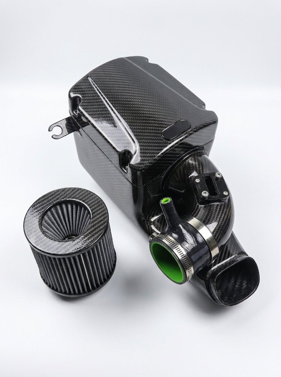 Honda Jazz Fit GK5 L15B 1.5L Dry Carbon Fiber High Flow Cold Air Intake System 2015 - 2020 OE KD4238BK