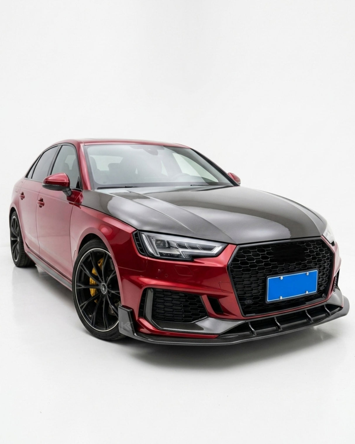 2019 Audi RS4 B9 Front Center Lip Splitter – Pre-Preg Dry Carbon Fiber