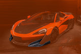 2018-2021 McLaren 600LT Carbon Fiber Front Bumper Side Splitter