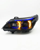BMW 5 Series E60 Snake Eye LED Headlight Assembly with Dual-Color DRL 2003 - 2010