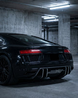 2016–2018 Audi R8 V10 & V10 Plus Coupe Custom Style Rear Bumper Lip Diffuser – Dry Carbon Fiber