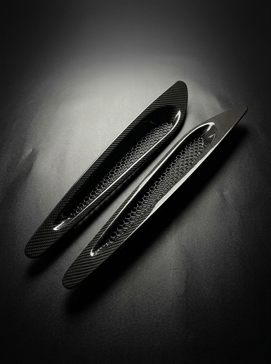 McLaren 720S Spider Dry Carbon Fiber Hood Vents OEM Style 2017 - 2019