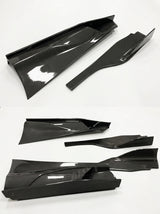 McLaren 720S Spider 765LT Style Dry Carbon Fiber Side Skirts Polished Finish 2017 - 2019 Pair