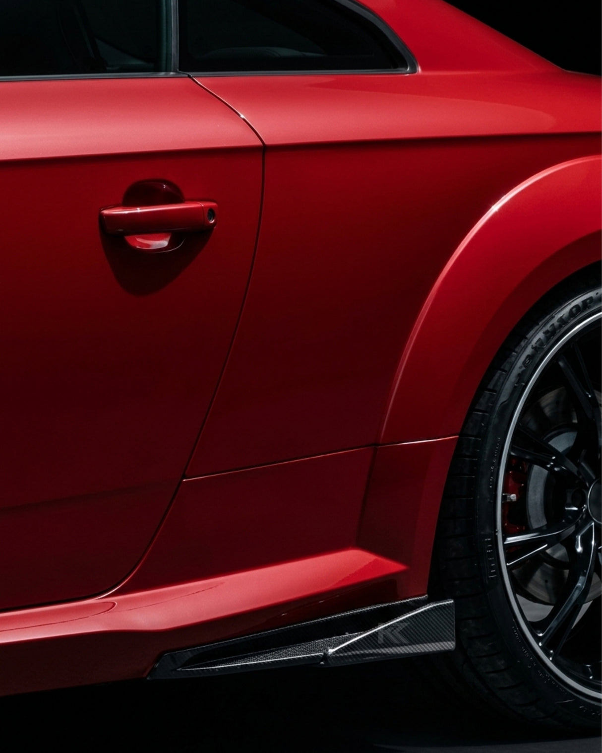 2015–2018 Audi TT / TTS / TTRS 8S Coupe A Style 4-Piece Side Skirt Kit – Carbon Fiber