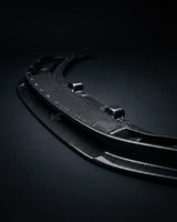 2016–2018 Audi R8 V10 & V10 Plus Coupe V-Design Front Lip Spoiler – Dry Carbon Fiber