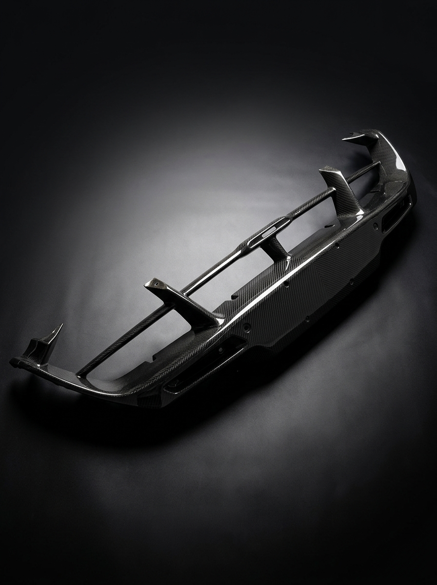 McLaren 720S Spider Dry Carbon Fiber Rear Bumper OEM Style 2017 - 2019
