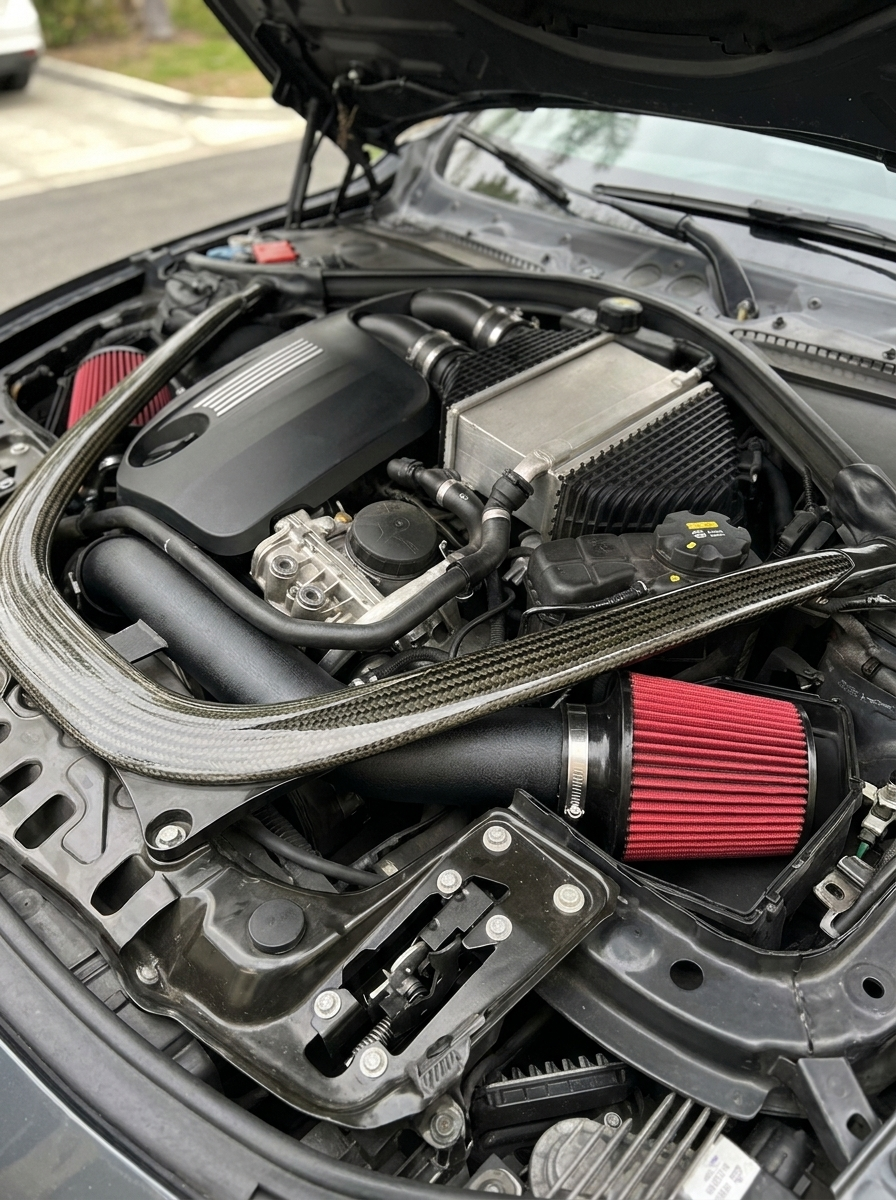 BMW M2 M3 M4 F80 F82 F83 S55 3.0T High Flow Cold Air Intake System 2015 - 2019 OE EF4178BK