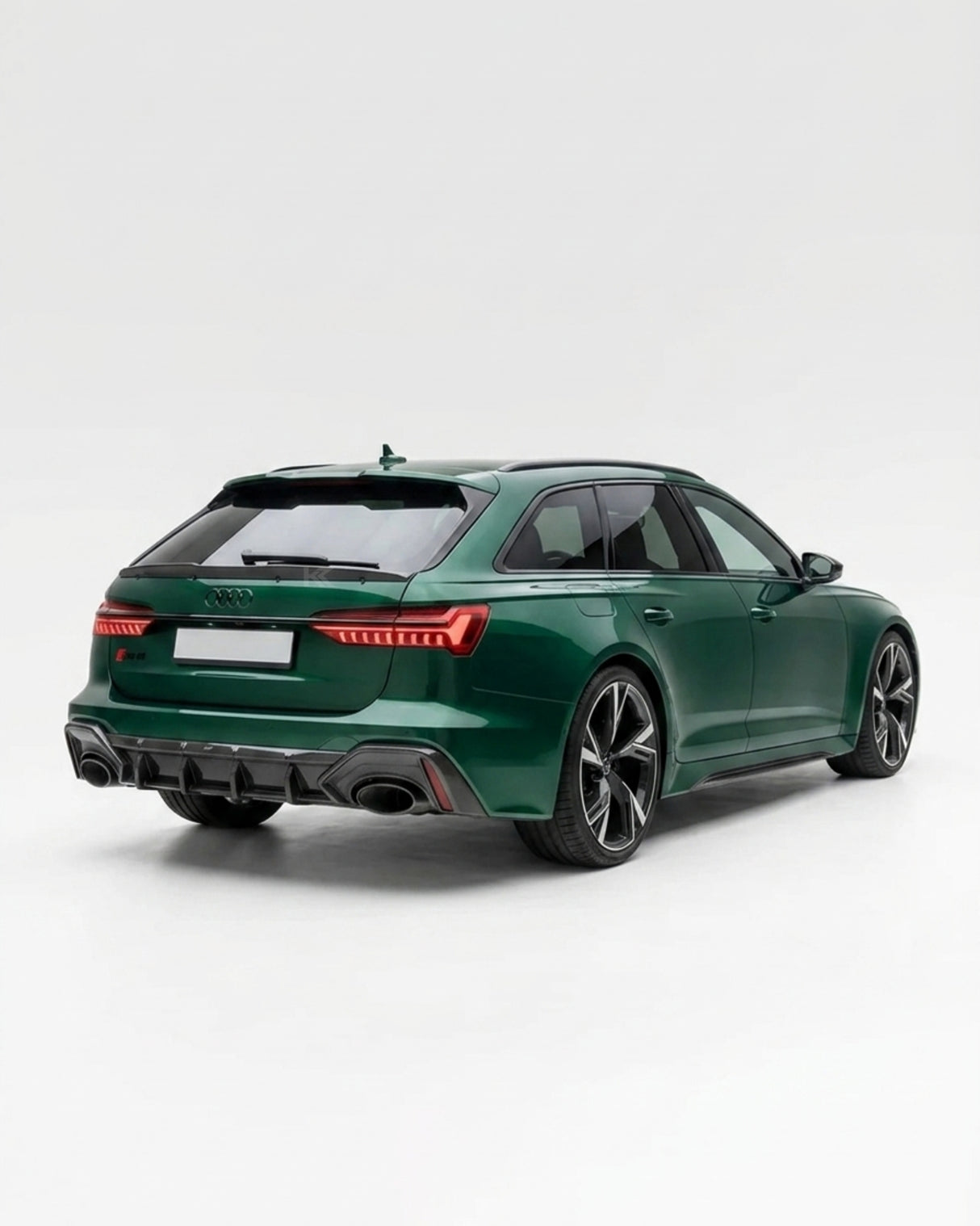 2019–2022 Audi RS6 C8 Avant Single Deck Roof Window Middle Spoiler – Dry Carbon Fiber