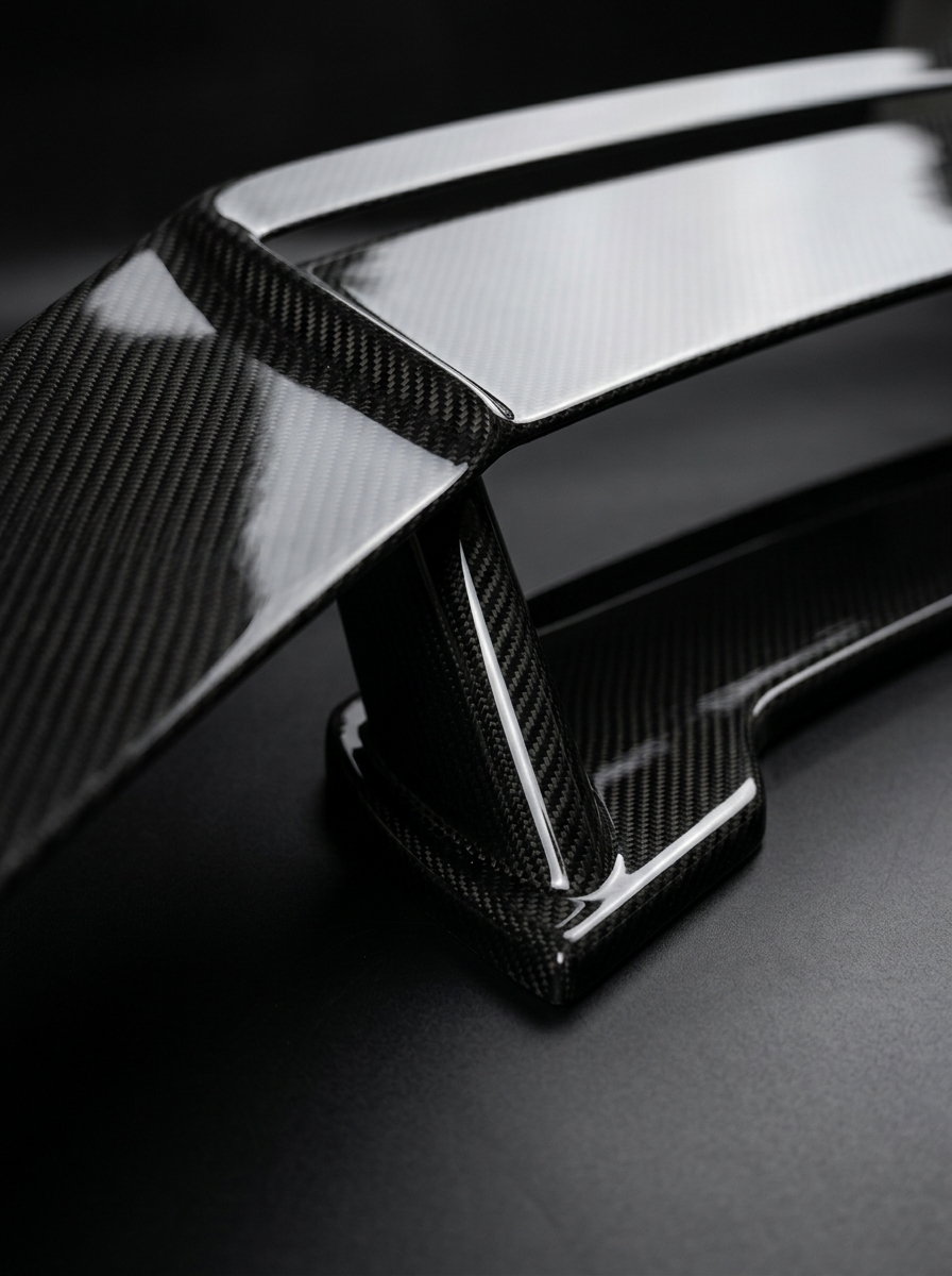 McLaren GT Dry Carbon Fiber Rear Spoiler Wing Polished Finish 2019+