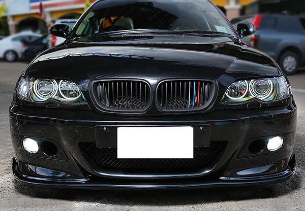 BMW 3 Series E46 M3 HM Style Carbon Fiber Front Lip (2001 - 2006) - K2 Industries