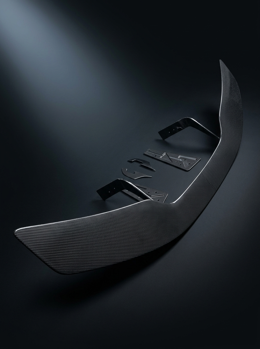 McLaren 540C 570S 570GT 600LT Dry Carbon Fiber Rear Wing Sports Style 2015 - 2019