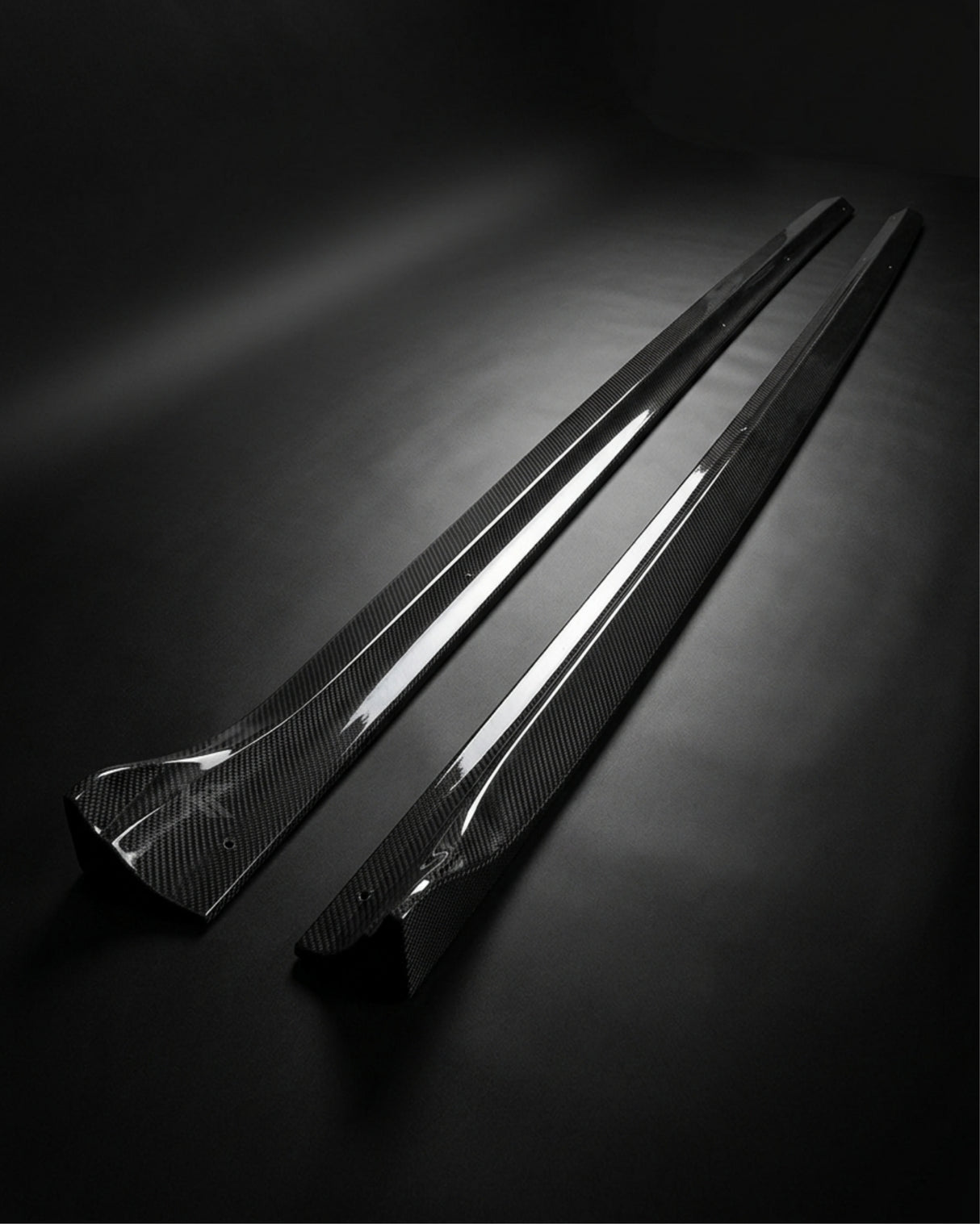 2008–2016 Audi A5 / S5 8T Coupe Side Skirt Extensions – Carbon Fiber