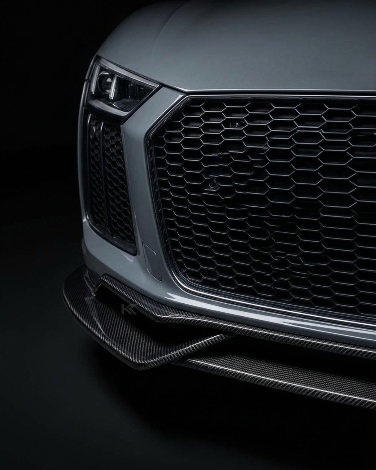 2016–2018 Audi R8 V10 / V10 Plus Coupe 4S Gen 2 Front Bumper Lip Spoiler Set – Carbon Fiber