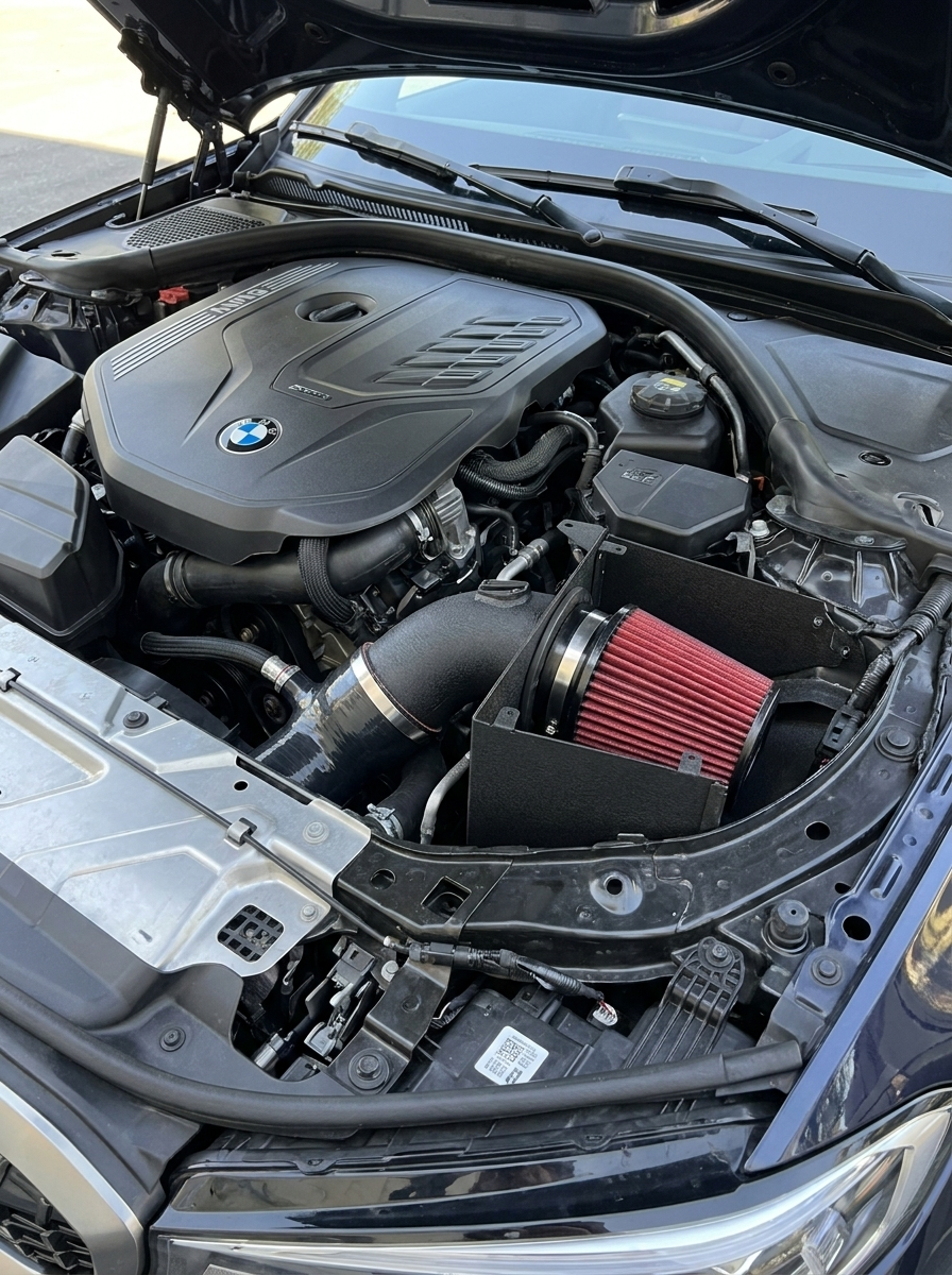 BMW M340i G20 G21 B58 3.0T High Flow Cold Air Intake System with Turbo Inlet 2020+ OE EF4180BK-L