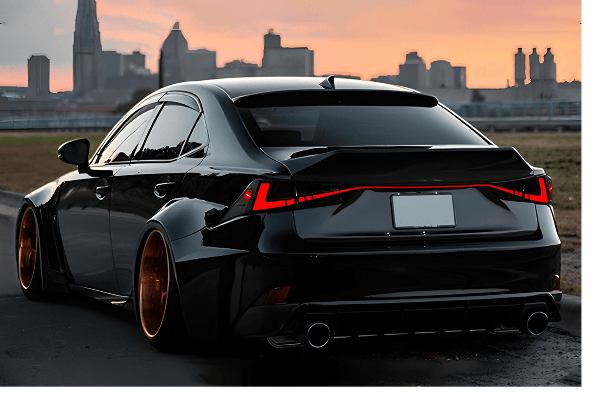 Lexus IS 300h Modern Tail Light Upgrade (RGB Color Changing) LED Tail Lights (2014-2020) - K2 Industries