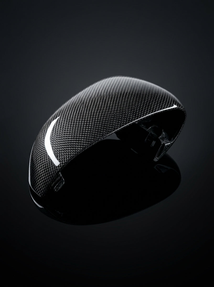 2019+ Ferrari SF90 Side Mirror Caps - Dry Carbon Fiber