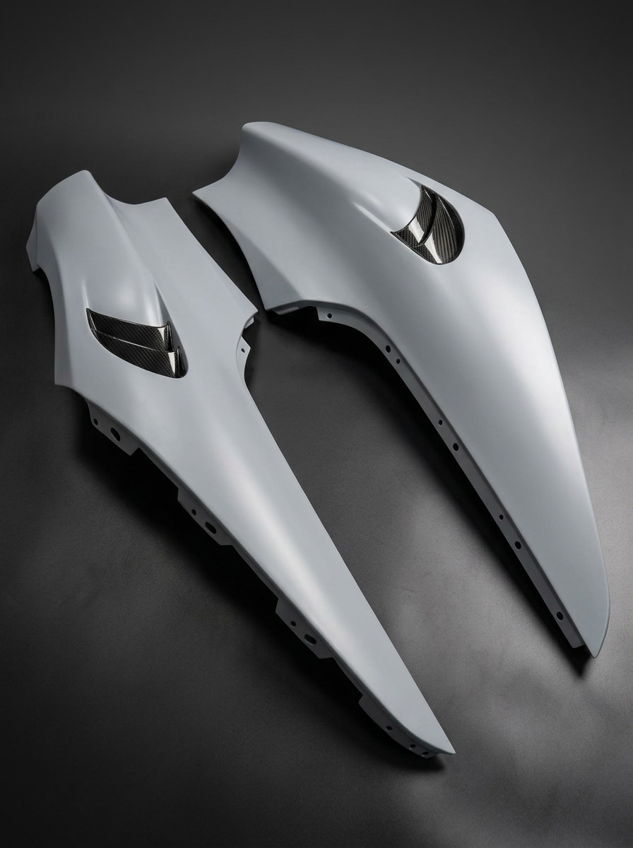 McLaren 720S Spider Carbon Fiber Front Fenders 765LT Style Sports 2017 - 2019 Pair