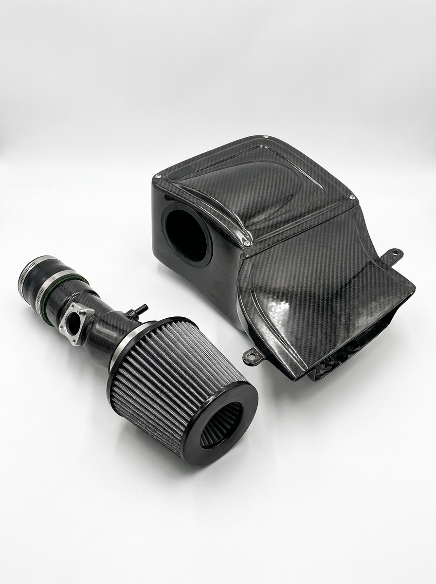 Honda Civic 11th Gen FL1 L15C 1.5T Dry Carbon Fiber High Flow Cold Air Intake System 2022+ OE KD4242BK