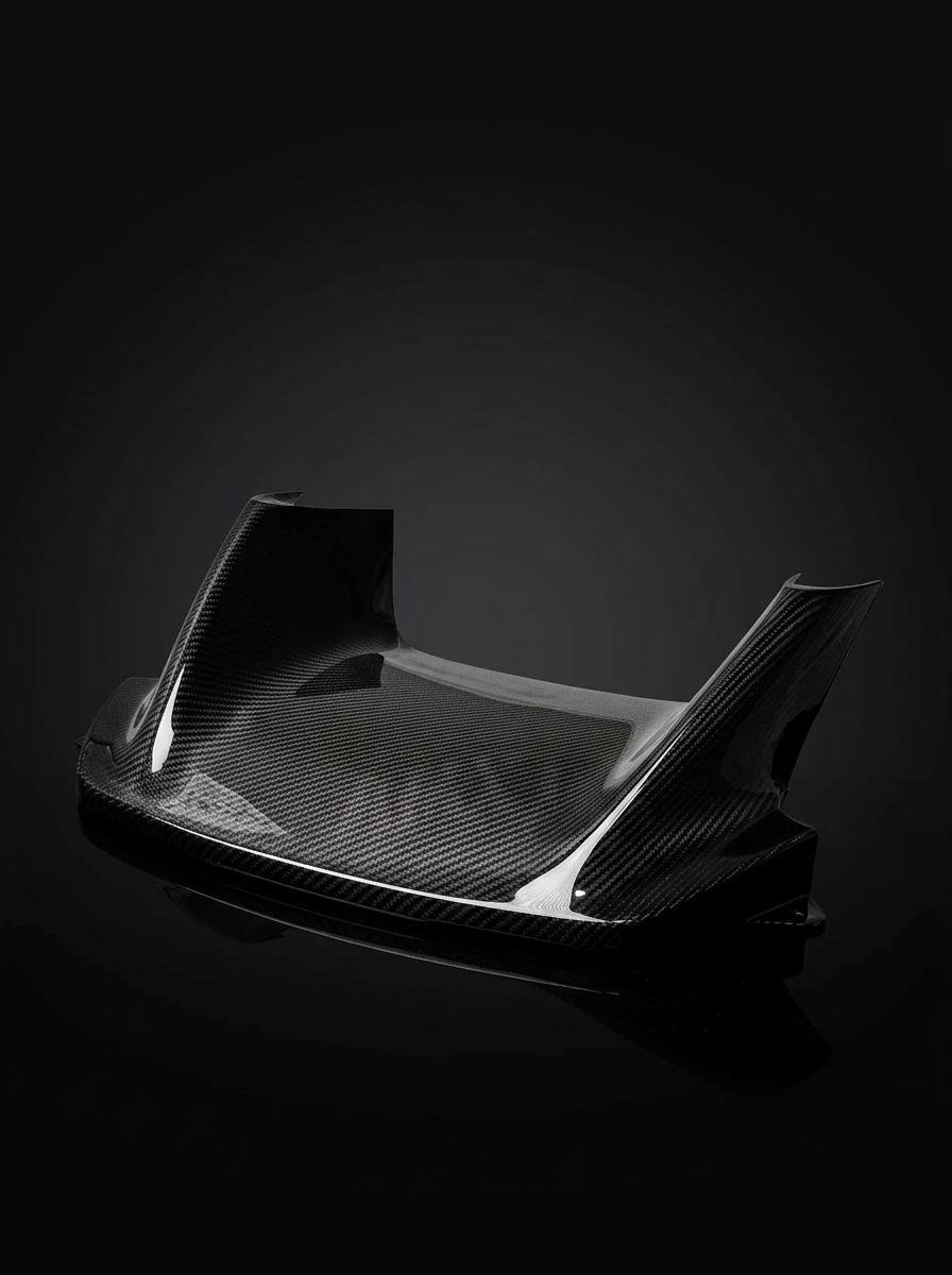 2019+ Ferrari SF90 OEM Style Bolt-On Front Bumper - Dry Carbon Fiber