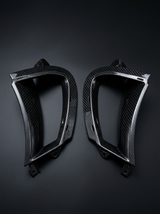 McLaren 720S Spider Dry Carbon Fiber Front Bumper Side Vents OEM Style 2017 - 2019 Pair