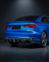 2017–2019 Audi RS3 8V Sedan Rear Bumper Diffuser Lip – Carbon Fiber