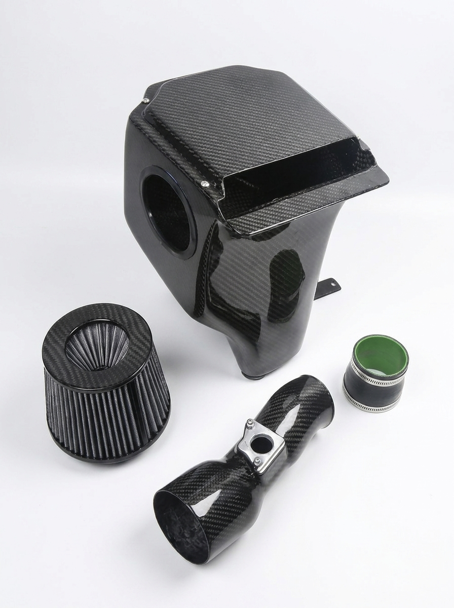 Honda Civic 10th Gen FK7 L15B 1.5T Dry Carbon Fiber High Flow Cold Air Intake System 2016 - 2021 OE KD4239BK
