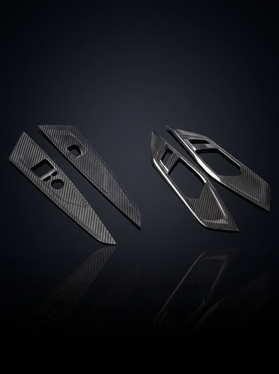 BMW 4 Series G82 G22 Carbon Fiber Interior Door Trim Set (2021+)