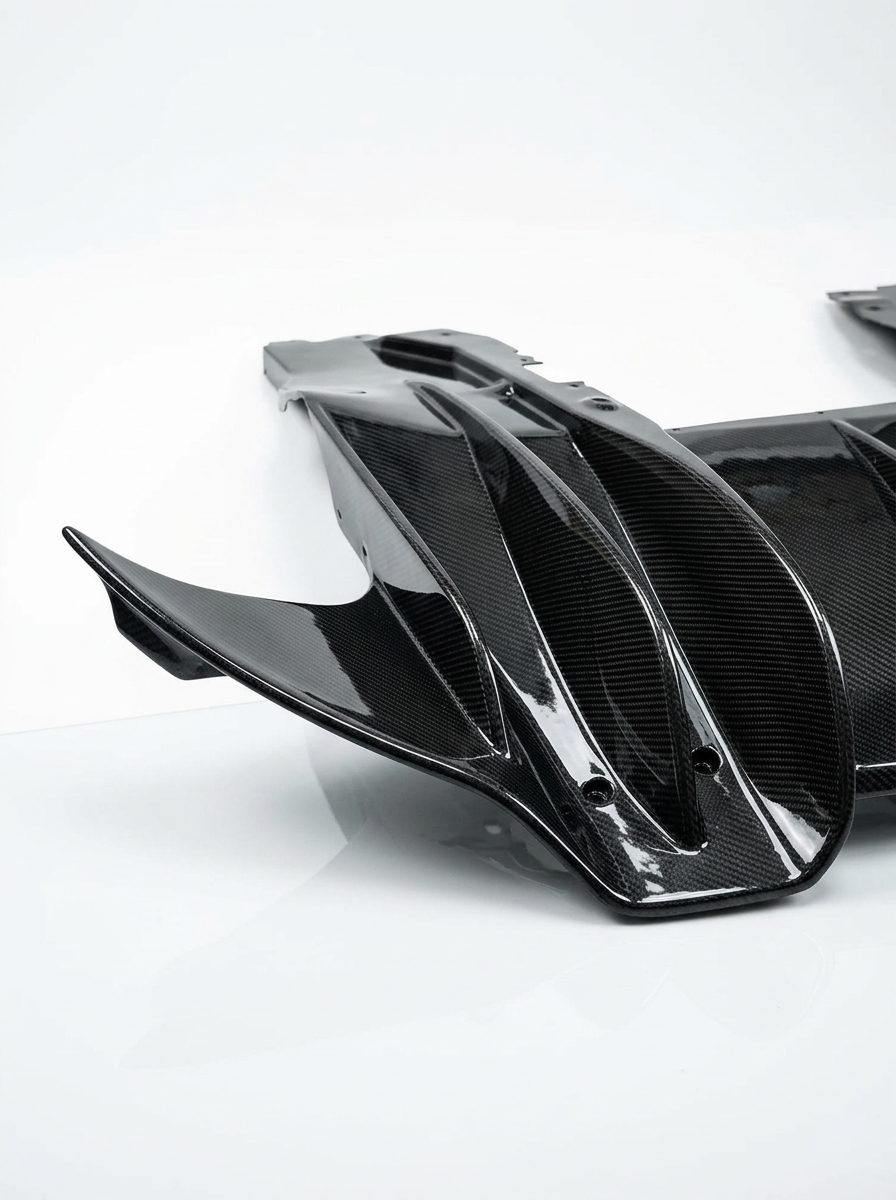 McLaren 540C 570S 570GT Dry Carbon Fiber Rear Diffuser OEM Style 2015 - 2019 Bolt-On