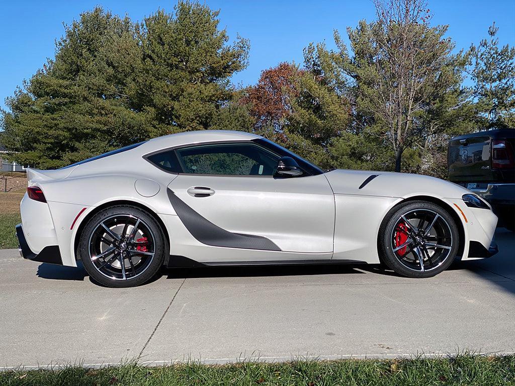 3D Carbon Door Trim Overlay / Garnish / Protector - 2020+ Supra