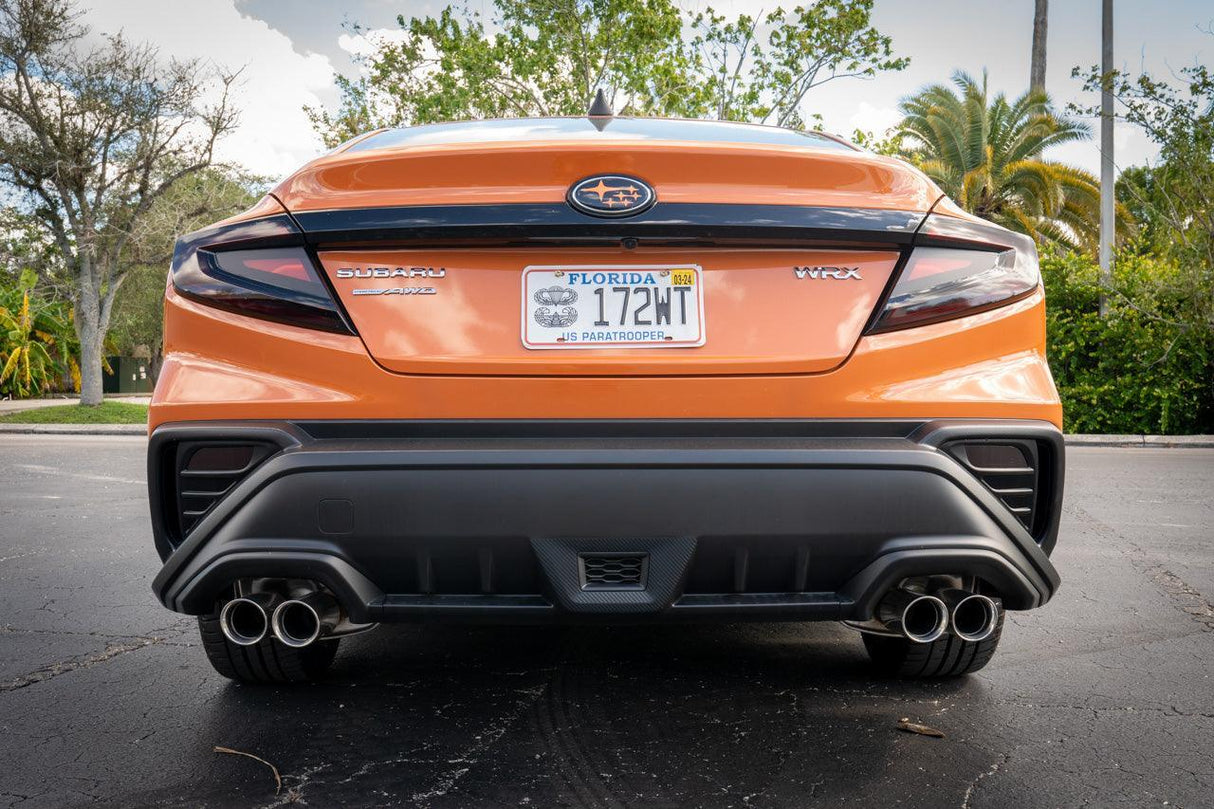 3D Carbon F1 Rear Fog Trim Overlay - 2022+ Subaru WRX